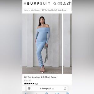 BUMPSUIT Off the Shoulder Soft Mesh Dress